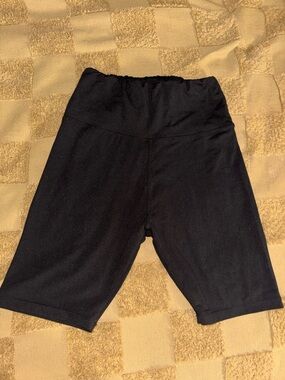 High-Rise Black Women's Bike Shorts